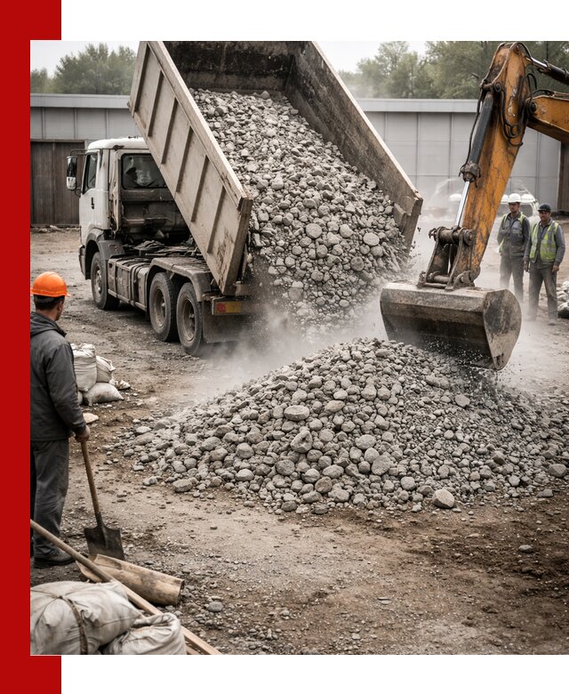 Доставка дробленого бетона в Назарове оптом и в розницу