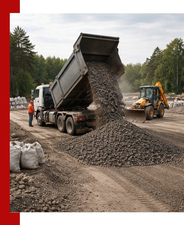 Доставка дробленого асфальта в Назарове для дорожных работ