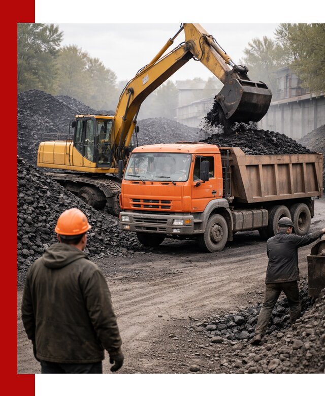 Доставка угля автотранспортом в Назарове быстро и выгодно