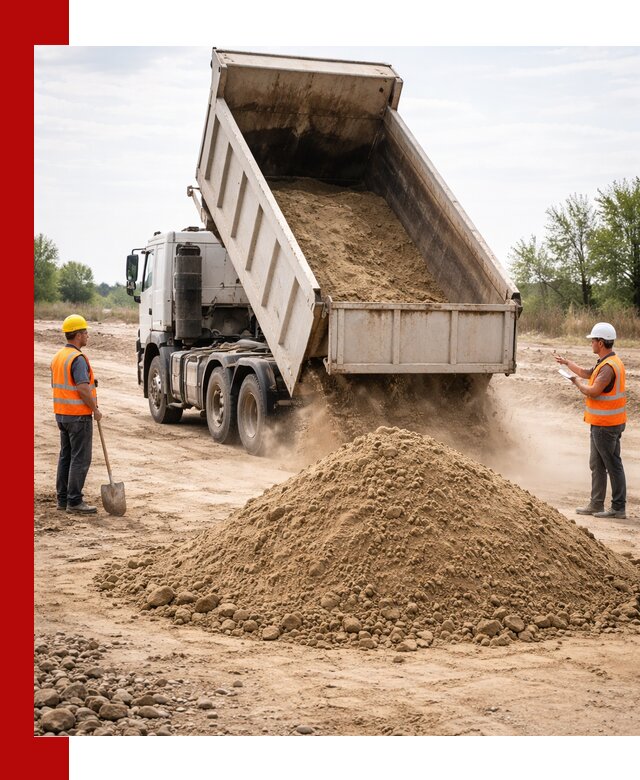 Доставка самосвалом 15 кубов в Назарове за город и по городу