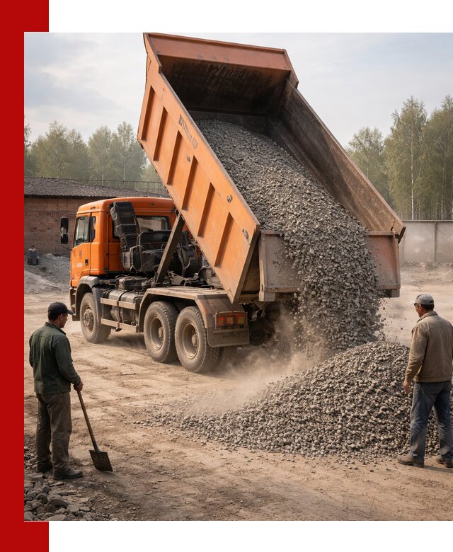 Доставка самосвалом 20 м3 в Назарове быстро и надежно