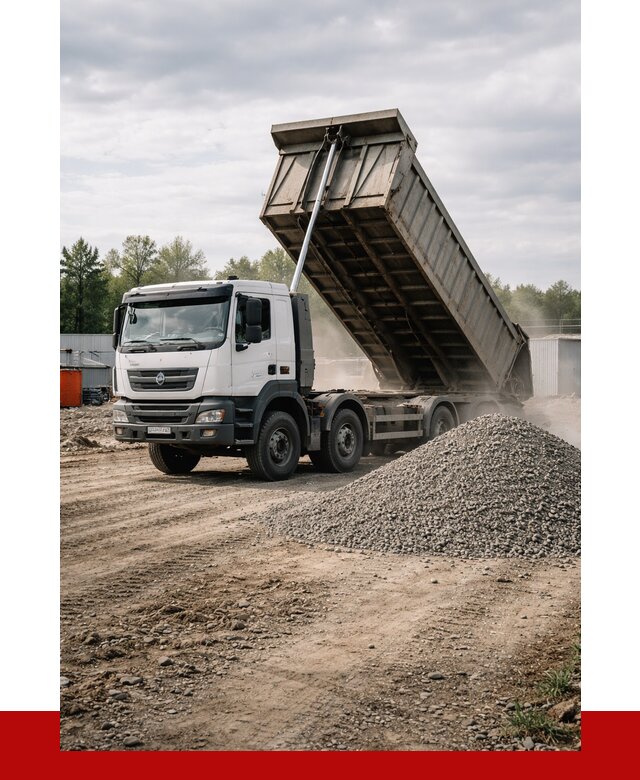 Доставка самосвалом 40 кубов в Назарове от 9250 р. | ПРОНЕРУДНрв