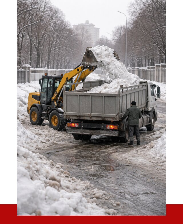 Вывоз снега с погрузкой в Назарове от 3597 р. ПРОНЕРУДНрв