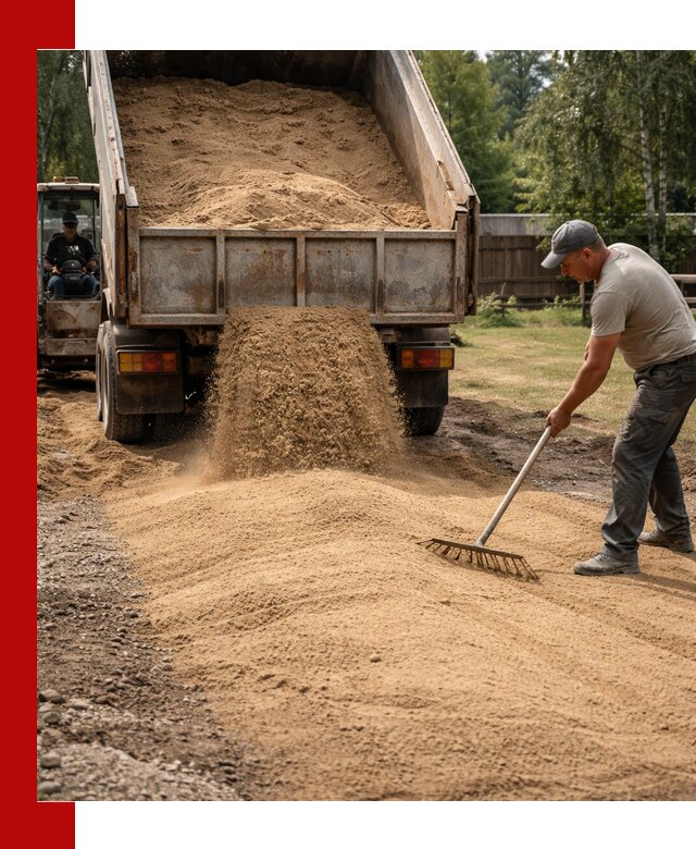 Отсыпка участка песком в Назарове быстро и качественно