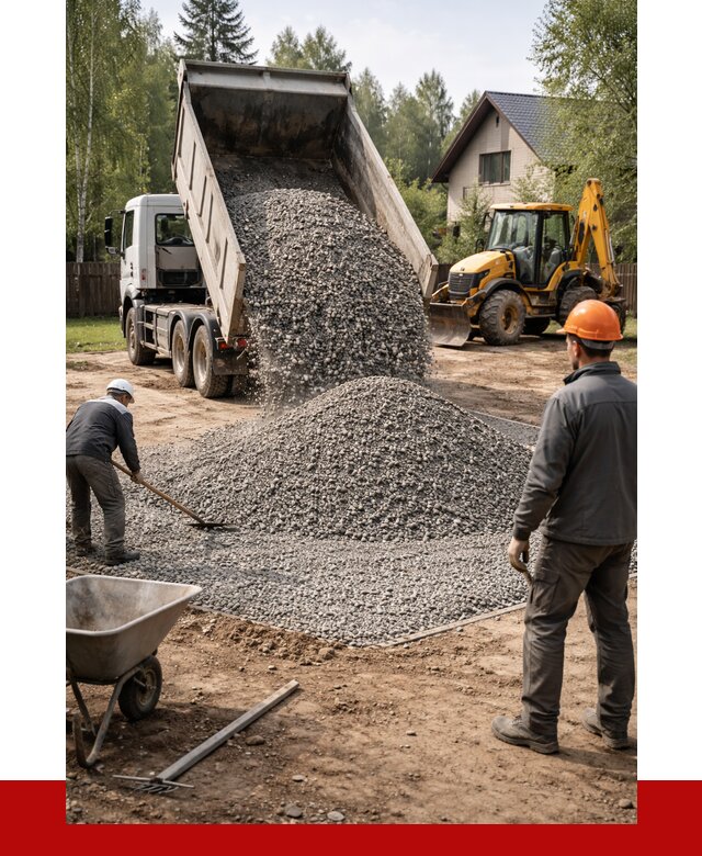 Отсыпка участка щебнем в Назарове от 6681 р. ПРОНЕРУДНрв