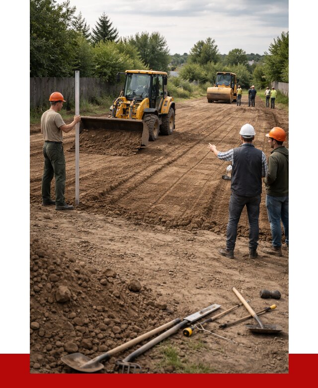 Планировка участка грунтом в Назарове от 4625 р ПРОНЕРУДНрв