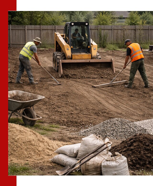 Выравнивание участка под строительство и благоустройство в Назарове