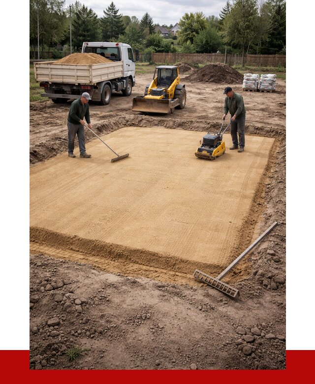 Устройство песчаной подушки в Назарове от 4625 р. ПРОНЕРУДНрв