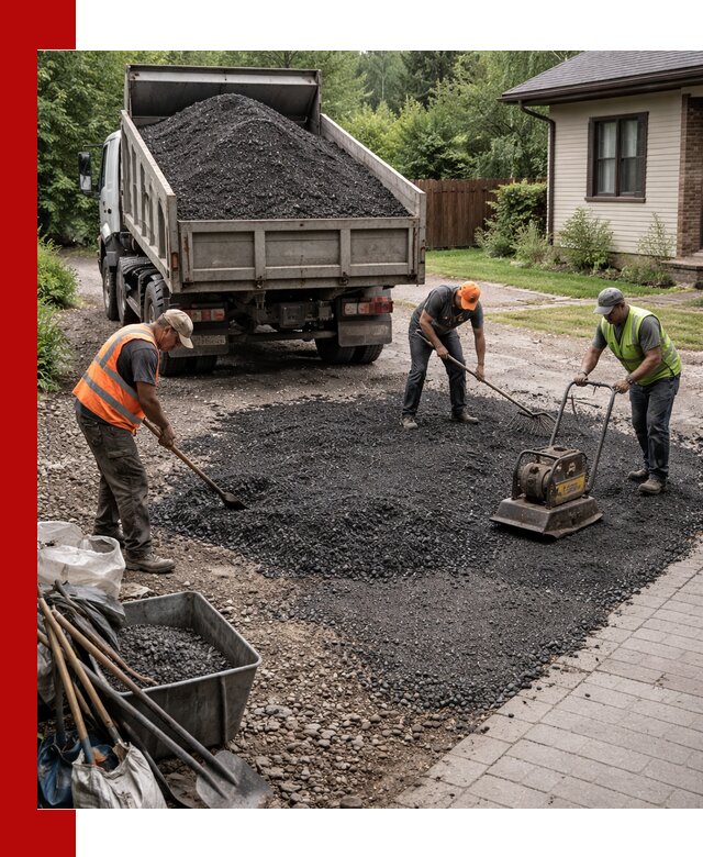 Асфальтовая крошка для двора с доставкой в Назарове